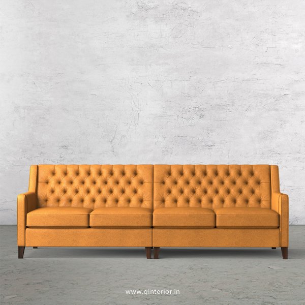Eligence 4 Seater Sofa in Fab Leather Fabric - SFA011 FL14