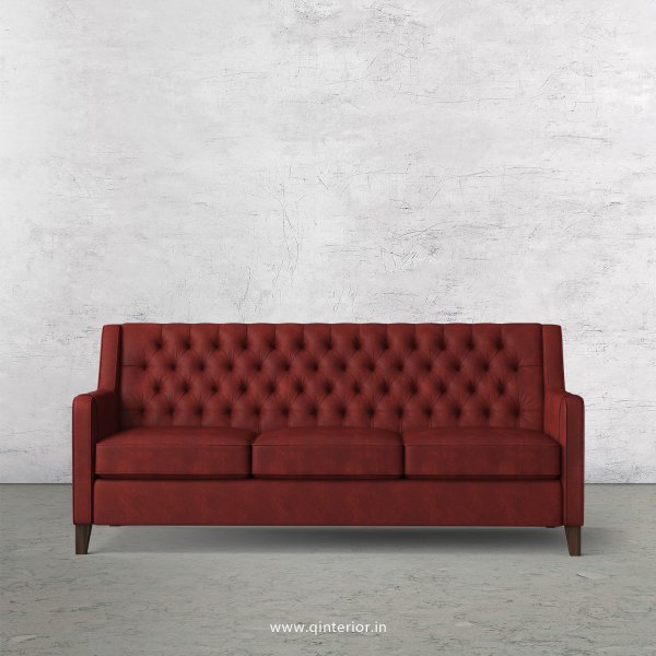 Eligence 3 Seater Sofa in Fab Leather Fabric - SFA011 FL17
