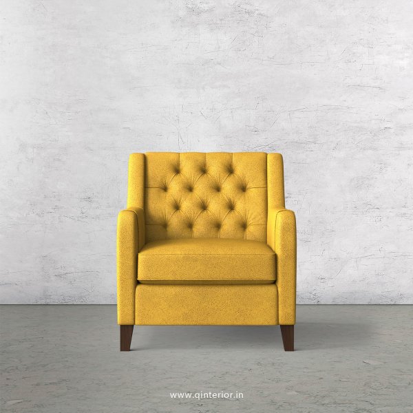 Eligence 1 Seater Sofa in Fab Leather Fabric - SFA011 FL18