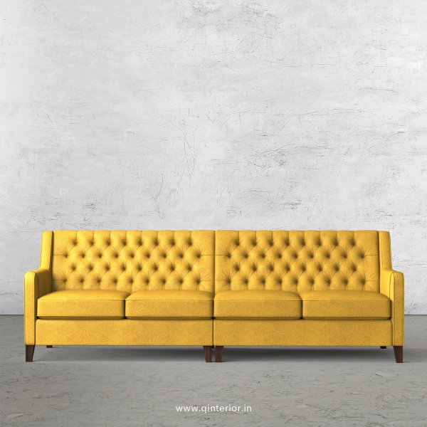 Eligence 4 Seater Sofa in Fab Leather Fabric - SFA011 FL18