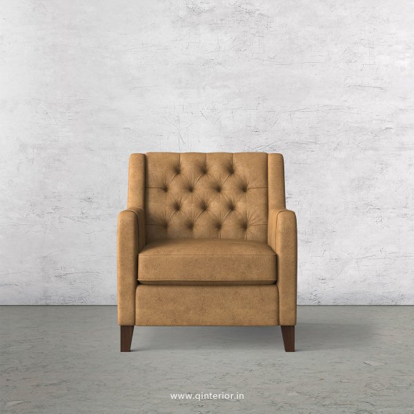 Eligence 1 Seater Sofa in Fab Leather Fabric - SFA011 FL02