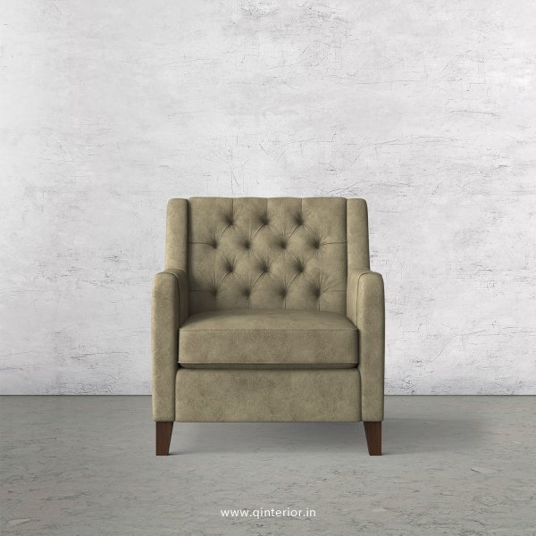Eligence 1 Seater Sofa in Fab Leather Fabric - SFA011 FL03