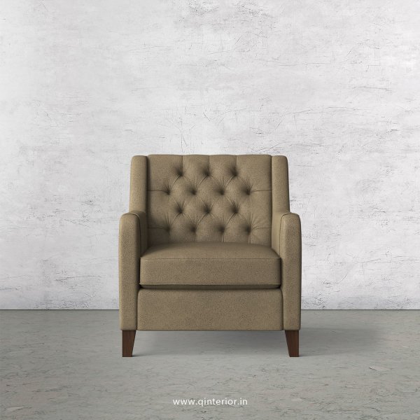 Eligence 1 Seater Sofa in Fab Leather Fabric - SFA011 FL06