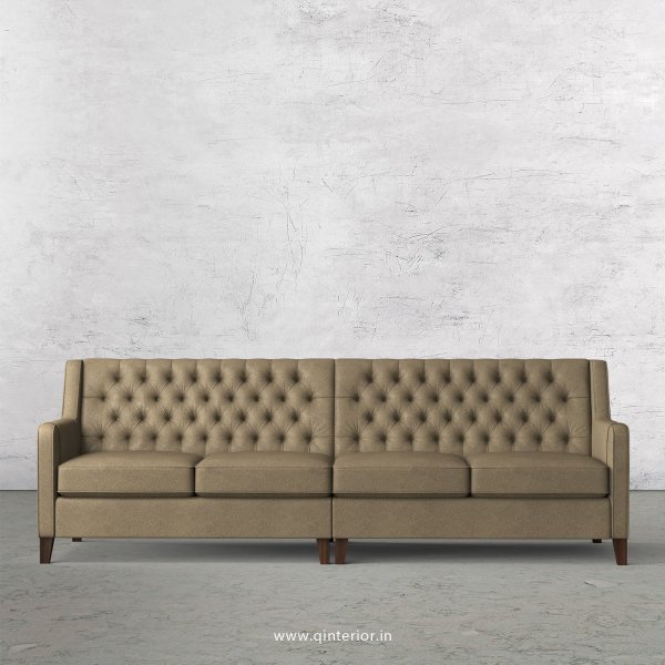 Eligence 4 Seater Sofa in Fab Leather Fabric - SFA011 FL06