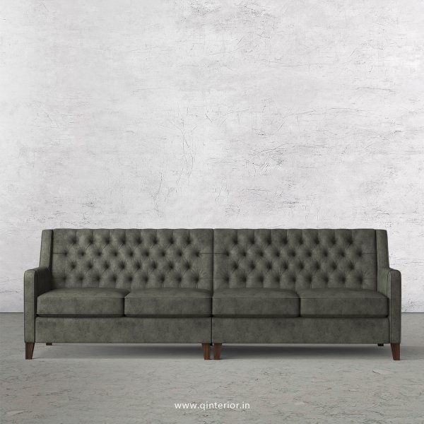Eligence 4 Seater Sofa in Fab Leather Fabric - SFA011 FL07