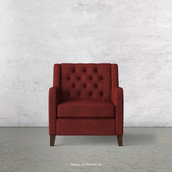 Eligence 1 Seater Sofa in Fab Leather Fabric - SFA011 FL08
