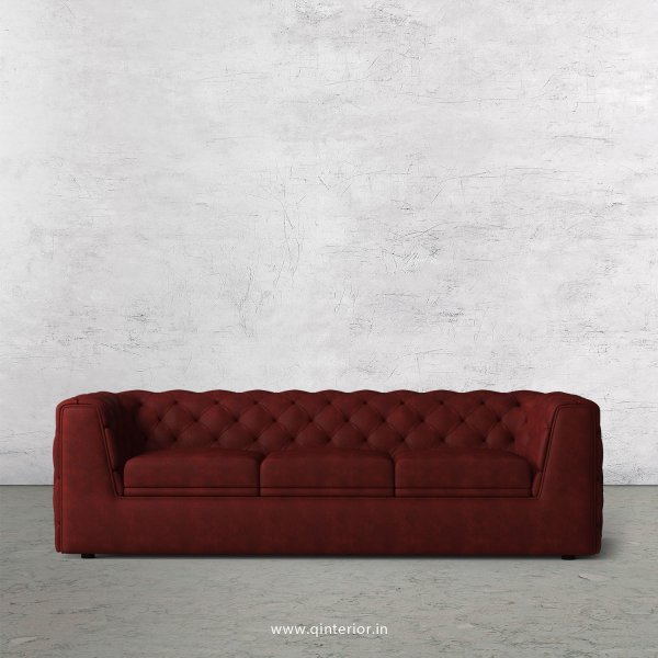 ERGO 3 Seater Sofa in Fab Leather Fabric - SFA009 FL17
