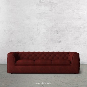 ERGO 3 Seater Sofa in Fab Leather Fabric - SFA009 FL08
