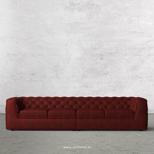 ERGO 4 Seater Sofa in Fab Leather Fabric - SFA009 FL17