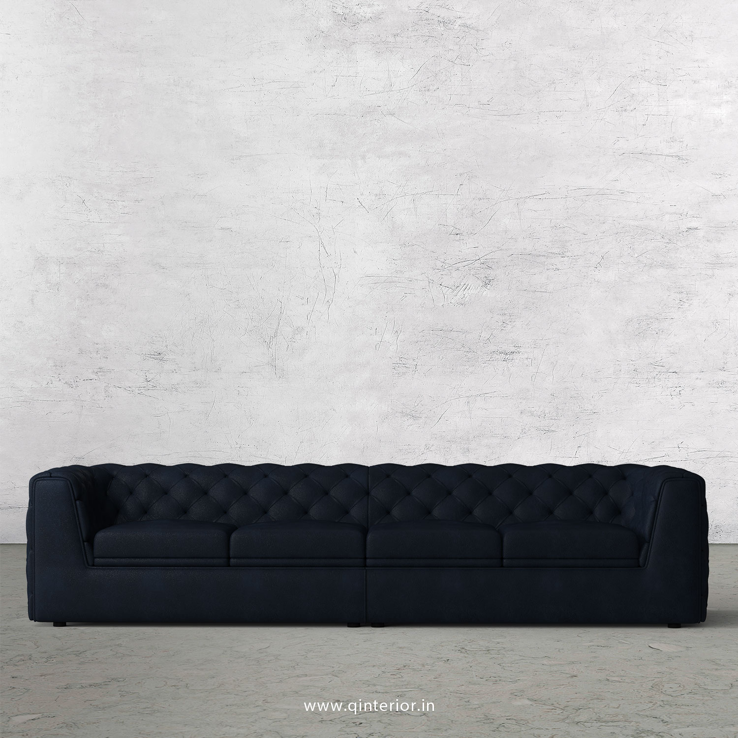 ERGO 4 Seater Sofa in Fab Leather Fabric - SFA009 FL05