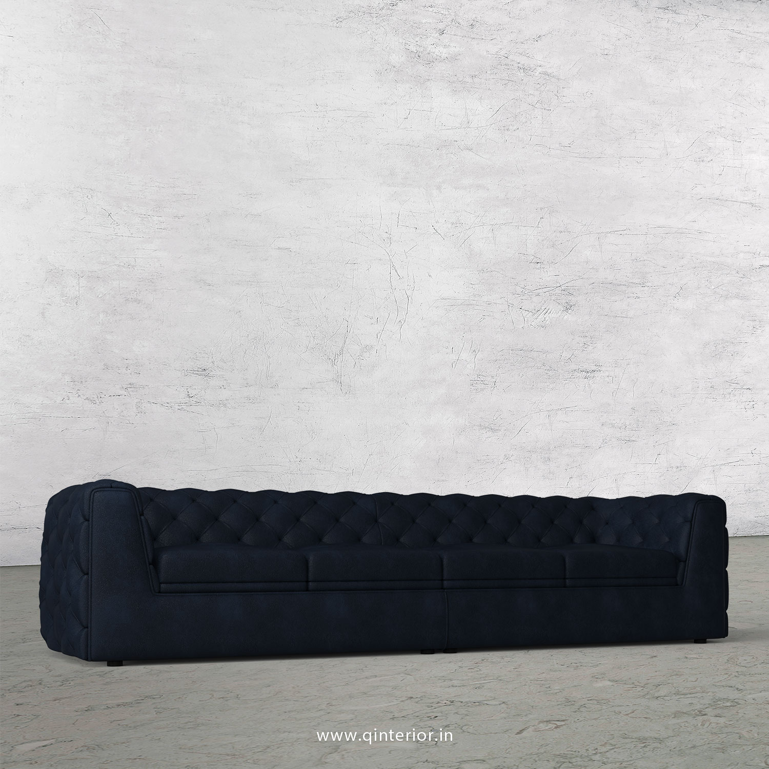ERGO 4 Seater Sofa in Fab Leather Fabric - SFA009 FL05