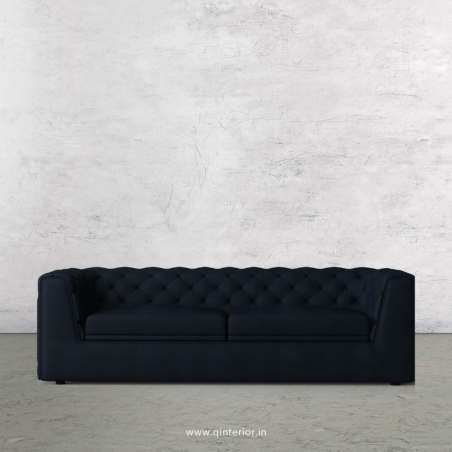 ERGO 3 Seater Sofa in Fab Leather Fabric - SFA009 FL05