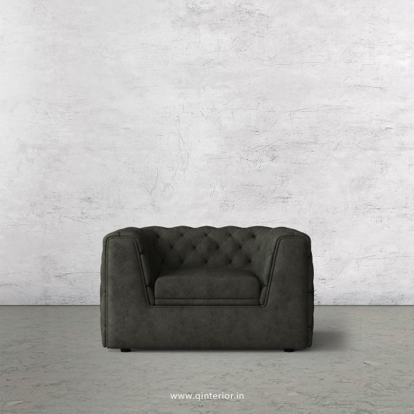 ERGO 1 Seater Sofa in Fab Leather Fabric - SFA009 FL07