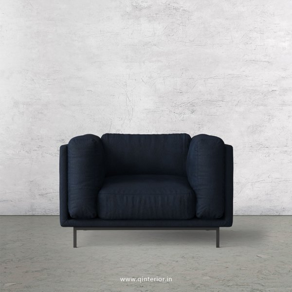 Estro 1 Seater Sofa in Fab Leather Fabric - SFA007 FL05