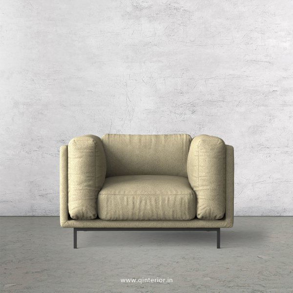 Estro 1 Seater Sofa in Fab Leather Fabric - SFA007 FL10