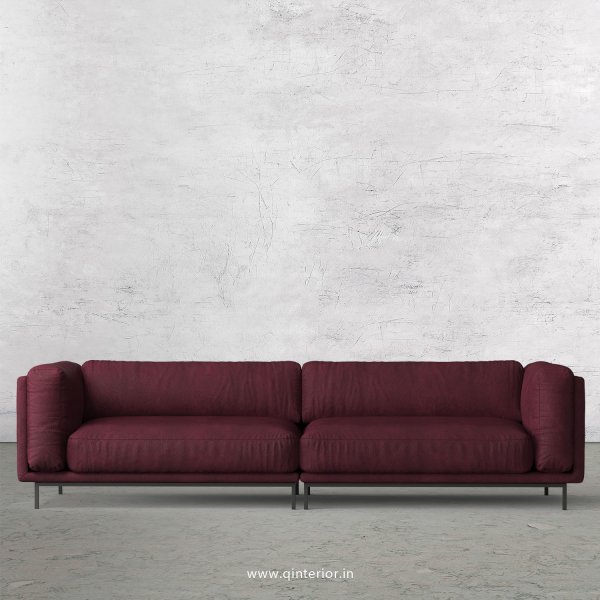 Estro 4 Seater Sofa in Fab Leather Fabric - SFA007 FL12
