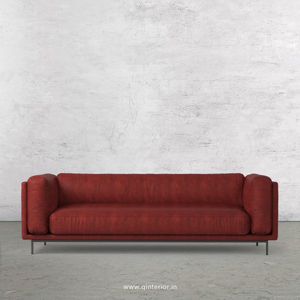 Estro 3 Seater Sofa in Fab Leather Fabric - SFA007 FL17