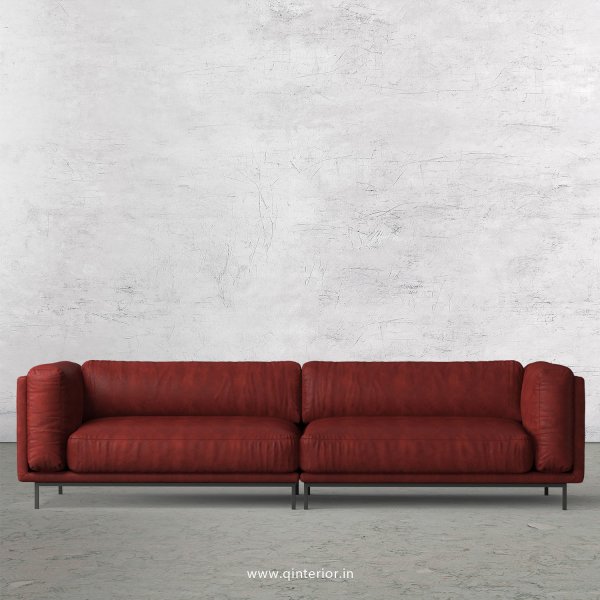 Estro 4 Seater Sofa in Fab Leather Fabric - SFA007 FL17