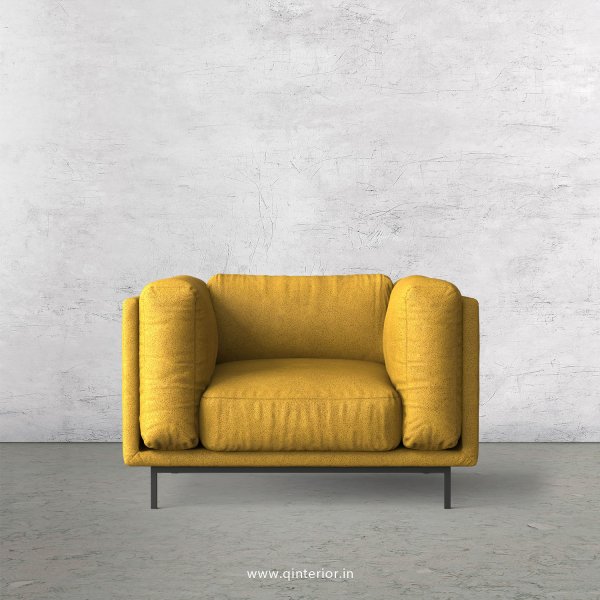 Estro 1 Seater Sofa in Fab Leather Fabric - SFA007 FL18