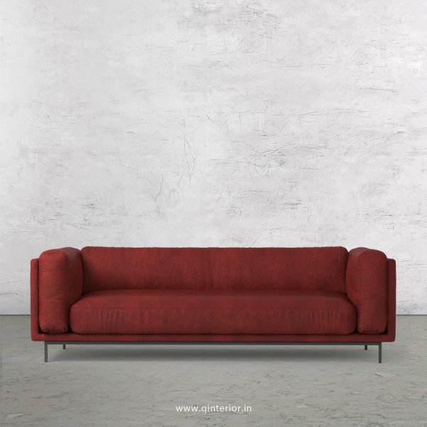 Estro 3 Seater Sofa in Fab Leather Fabric - SFA007 FL08