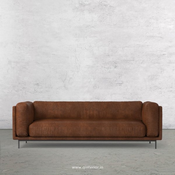 Estro 3 Seater Sofa in Fab Leather Fabric - SFA007 FL09