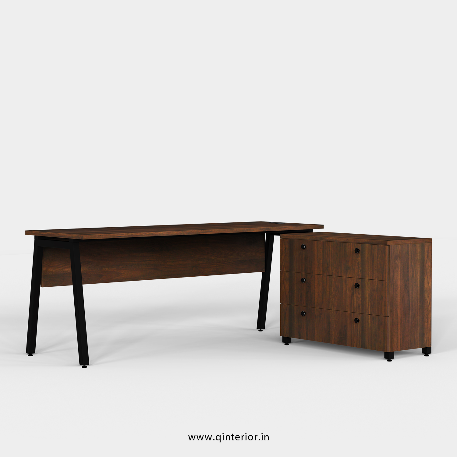 Berg Executive Table in Walnut Finish - OET104 C1