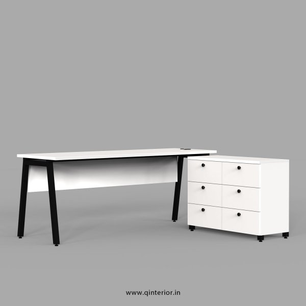 Berg Executive Table in White Finish - OET104 C4