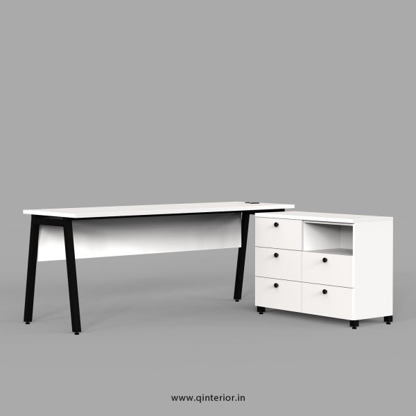 Berg Executive Table in White Finish - OET107 C4