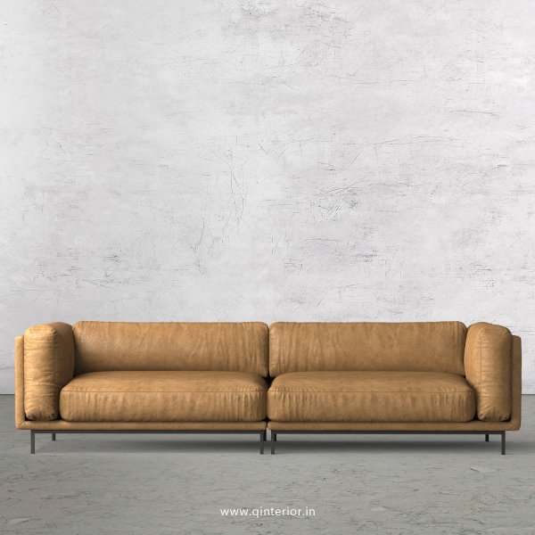 Estro 4 Seater Sofa in Fab Leather Fabric - SFA007 FL02