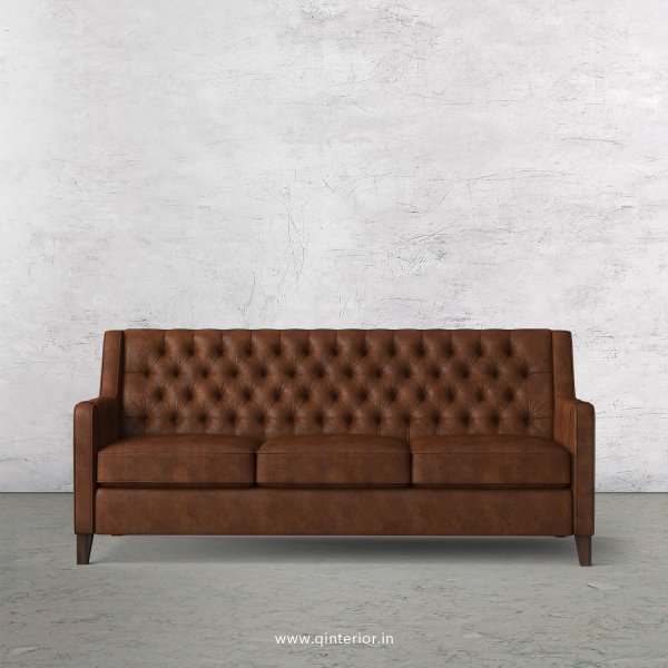 Eligence 3 Seater Sofa in Fab Leather Fabric - SFA011 FL09