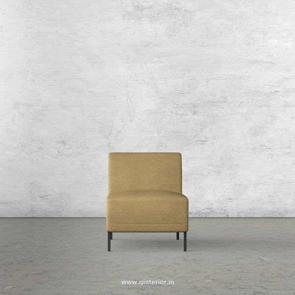 Luxura 1 Seater Modular Sofa in Fab Leather Fabric - MSFA007 FL01