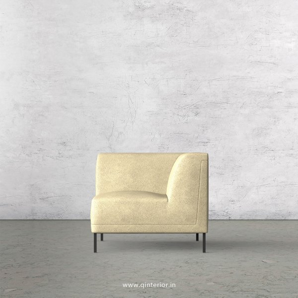Luxura 1 Seater Modular Sofa in Fab Leather Fabric - MSFA004 FL10