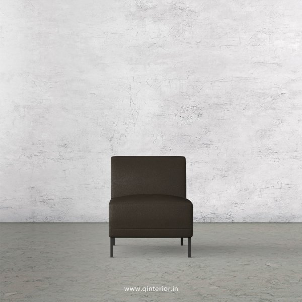 Luxura 1 Seater Modular Sofa in Fab Leather Fabric - MSFA007 FL11