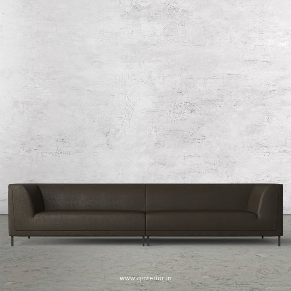 LUXURA 4 Seater Sofa in Fab Leather Fabric - SFA017 FL11