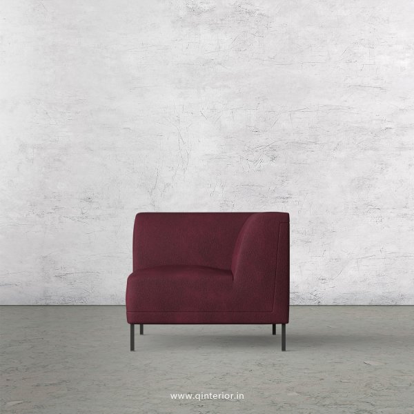 Luxura 1 Seater Modular Sofa in Fab Leather Fabric - MSFA004 FL12