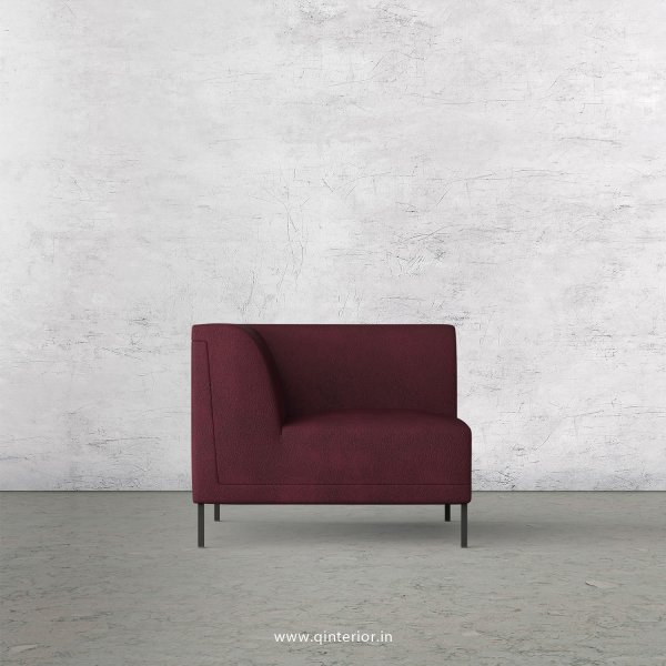 Luxura 1 Seater Modular Sofa in Fab Leather Fabric - MSFA001 FL12