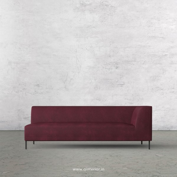 Luxura 3 Seater Modular Sofa in Fab Leather Fabric - MSFA006 FL12