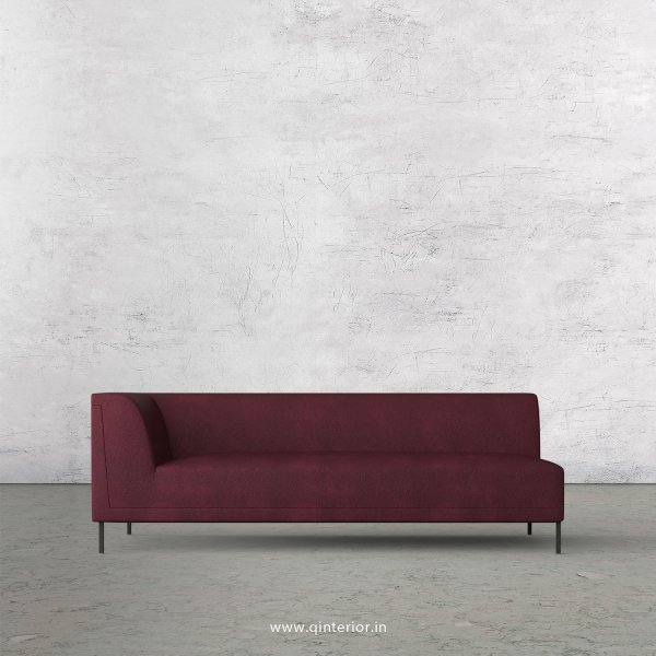 Luxura 3 Seater Modular Sofa in Fab Leather Fabric - MSFA003 FL12