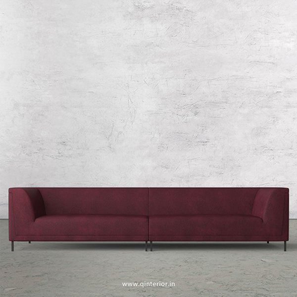 LUXURA 4 Seater Sofa in Fab Leather Fabric - SFA017 FL12