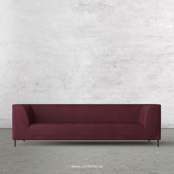 LUXURA 3 Seater Sofa in Fab Leather Fabric - SFA017 FL12