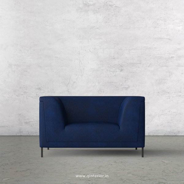 LUXURA 1 Seater Sofa in Fab Leather Fabric - SFA017 FL13