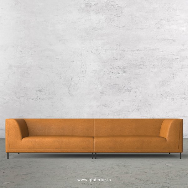 LUXURA 4 Seater Sofa in Fab Leather Fabric - SFA017 FL14