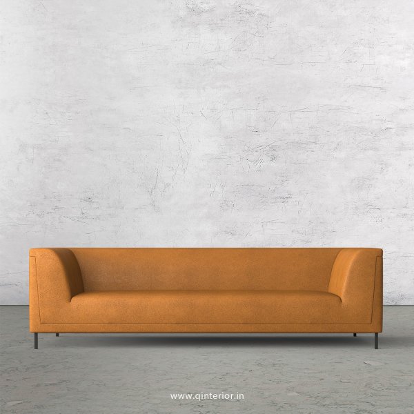 LUXURA 3 Seater Sofa in Fab Leather Fabric - SFA017 FL14