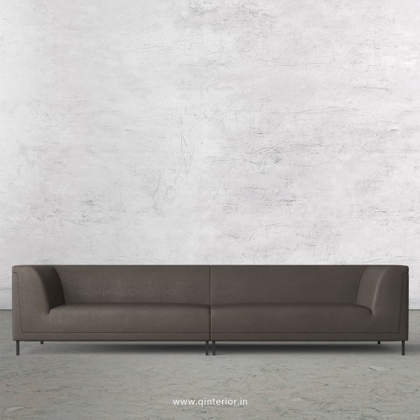 LUXURA 4 Seater Sofa in Fab Leather Fabric - SFA017 FL15