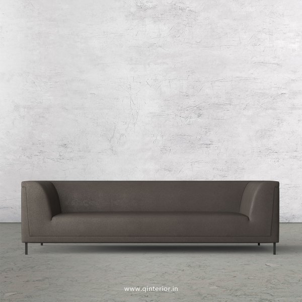 LUXURA 3 Seater Sofa in Fab Leather Fabric - SFA017 FL15