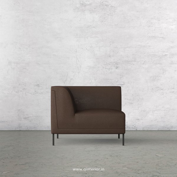 Luxura 1 Seater Modular Sofa in Fab Leather Fabric - MSFA001 FL16