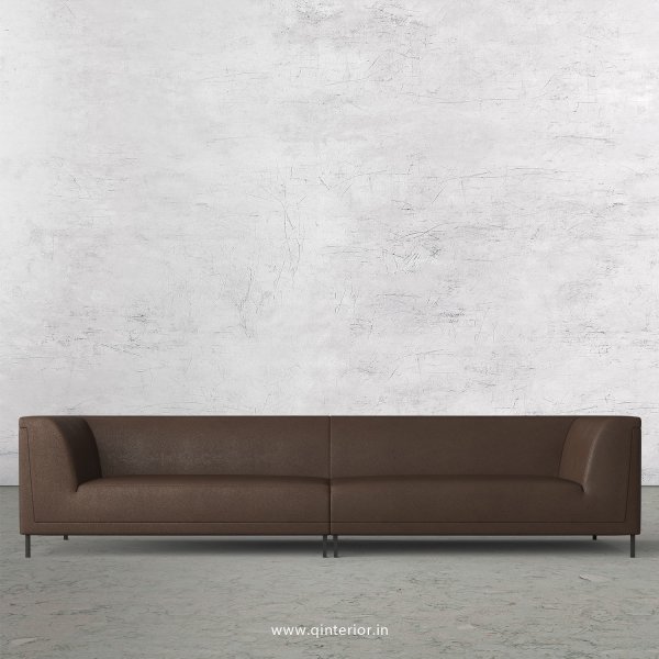 LUXURA 4 Seater Sofa in Fab Leather Fabric - SFA017 FL16
