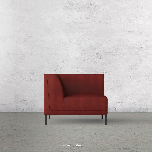 Luxura 1 Seater Modular Sofa in Fab Leather Fabric - MSFA001 FL17