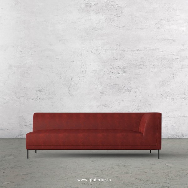 Luxura 3 Seater Modular Sofa in Fab Leather Fabric - MSFA006 FL17