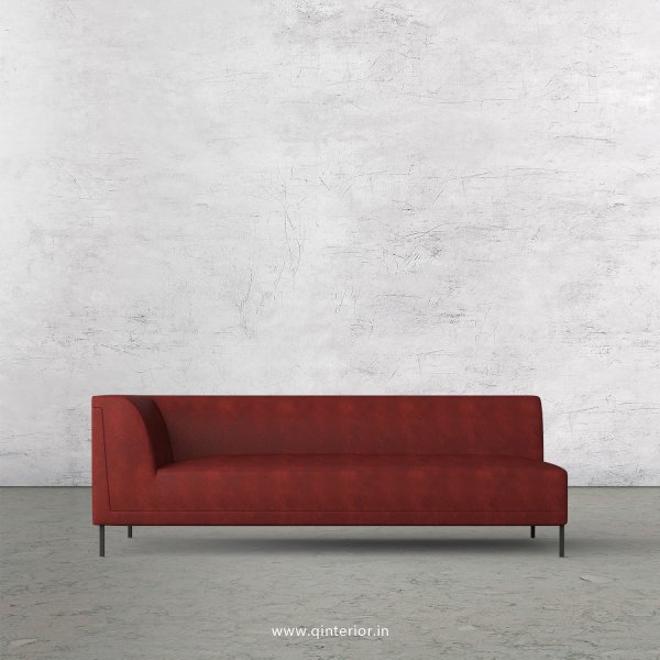 Luxura 3 Seater Modular Sofa in Fab Leather Fabric - MSFA003 FL17